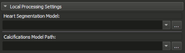 Local Processing Settings